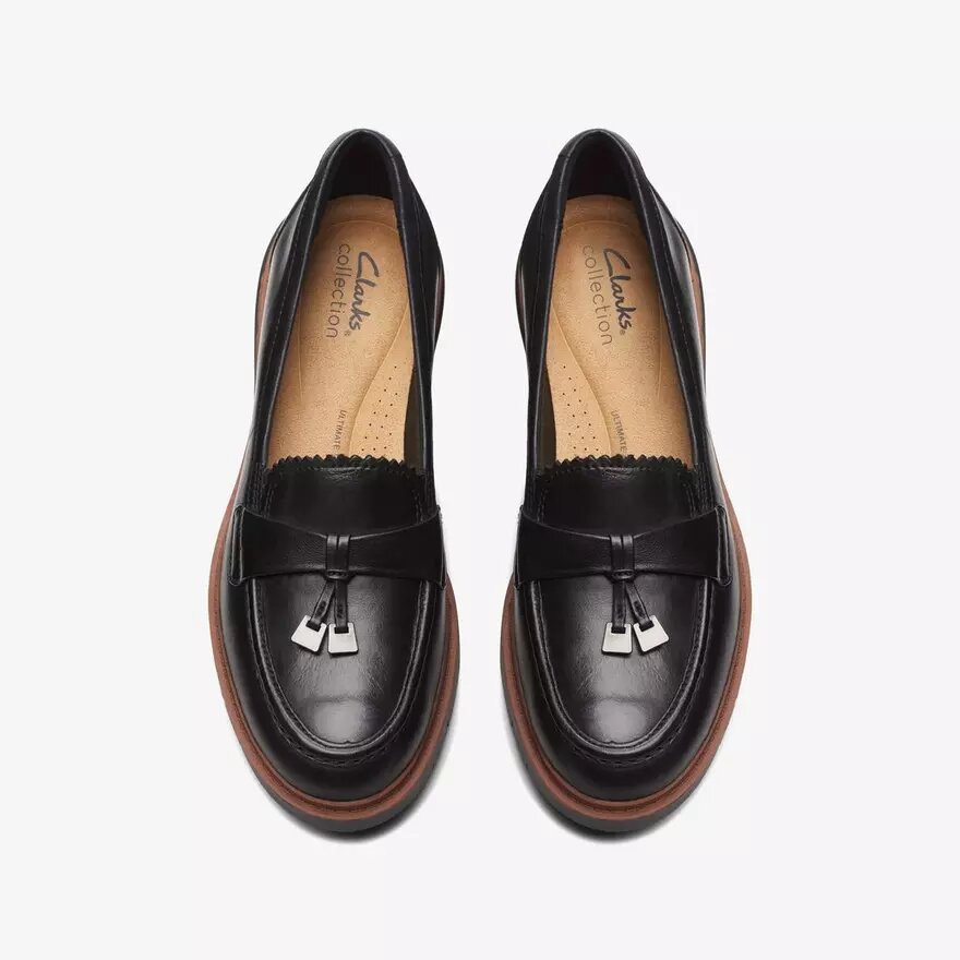 Westlynn Bella zwarte leren Loafers voor dames Westlynn Bella zwarte leren Loafers voor dames
