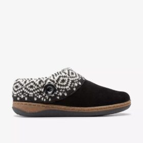 Willowdean-trui-slippers voor dames in zwart