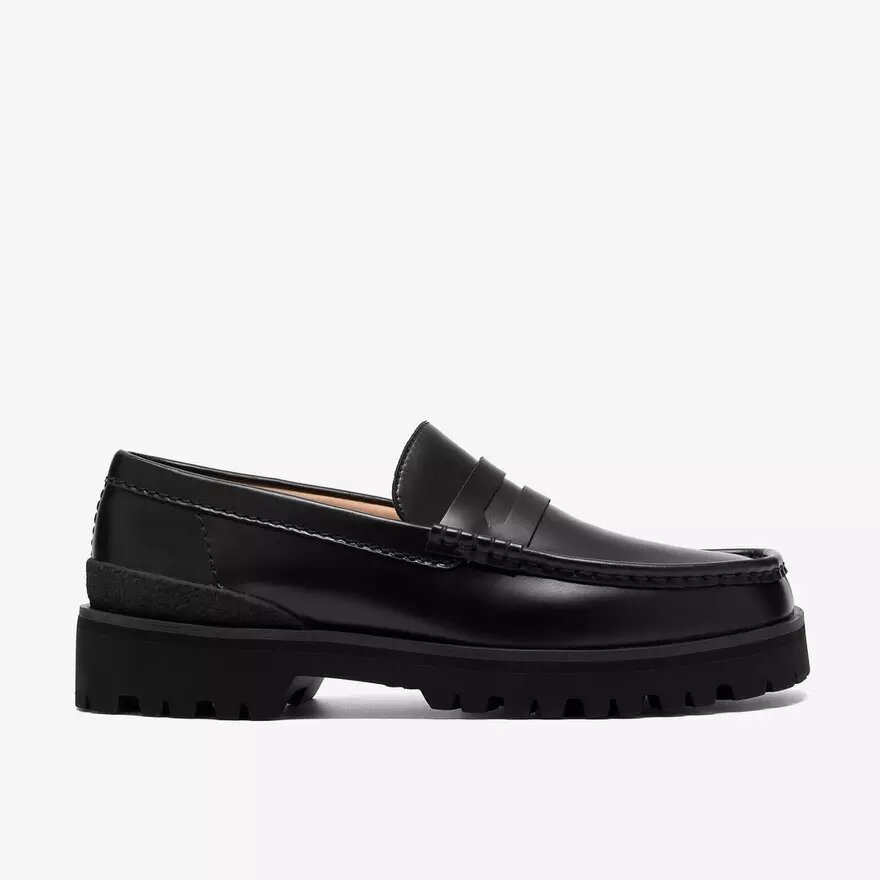 Yukoner Penny herenloafers van zwart leer Yukoner Penny herenloafers van zwart leer