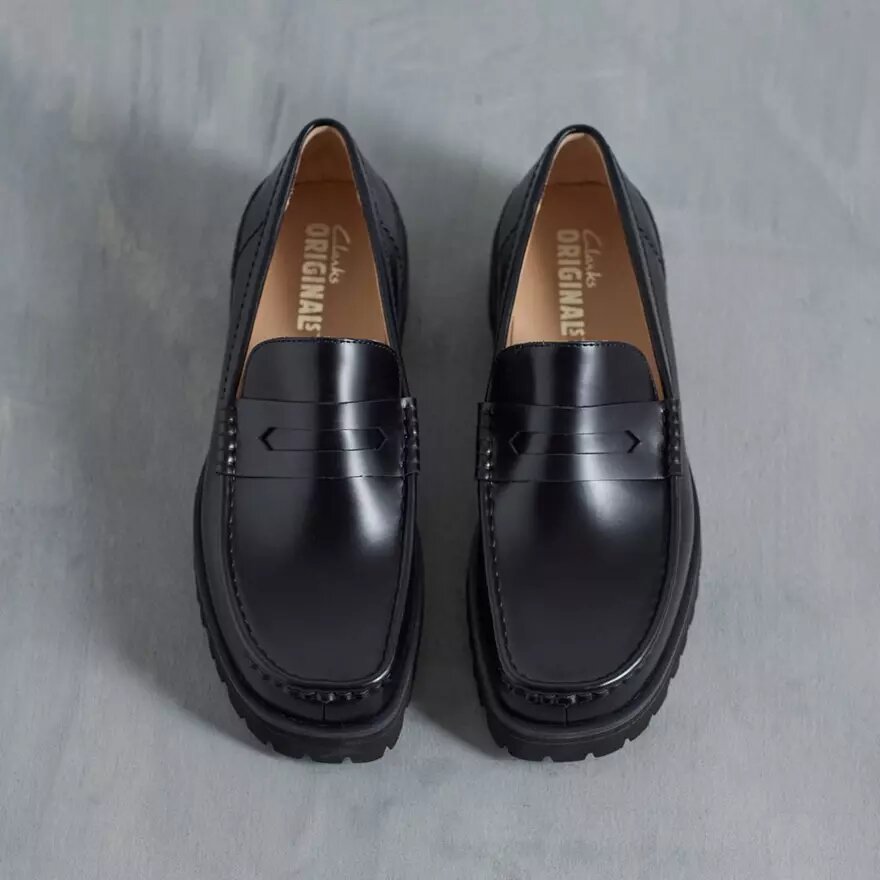 Yukoner Penny herenloafers van zwart leer Yukoner Penny herenloafers van zwart leer