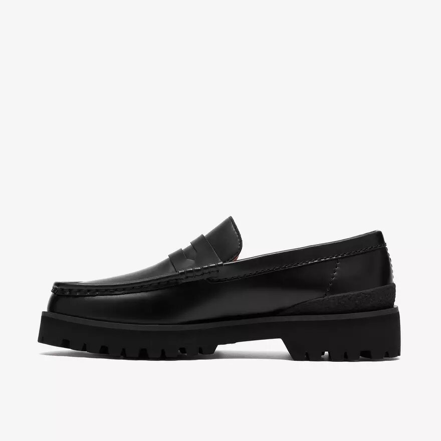 Yukoner Penny herenloafers van zwart leer Yukoner Penny herenloafers van zwart leer