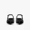 Zarey Bow zwarte leren pumps voor dames