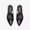 Zarey Bow zwarte leren pumps voor dames