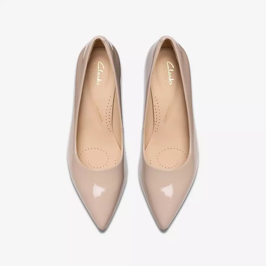 Zarey Court Sand lakleren schoenen voor dames (VS) Zarey Court Sand lakleren schoenen voor dames (VS)
