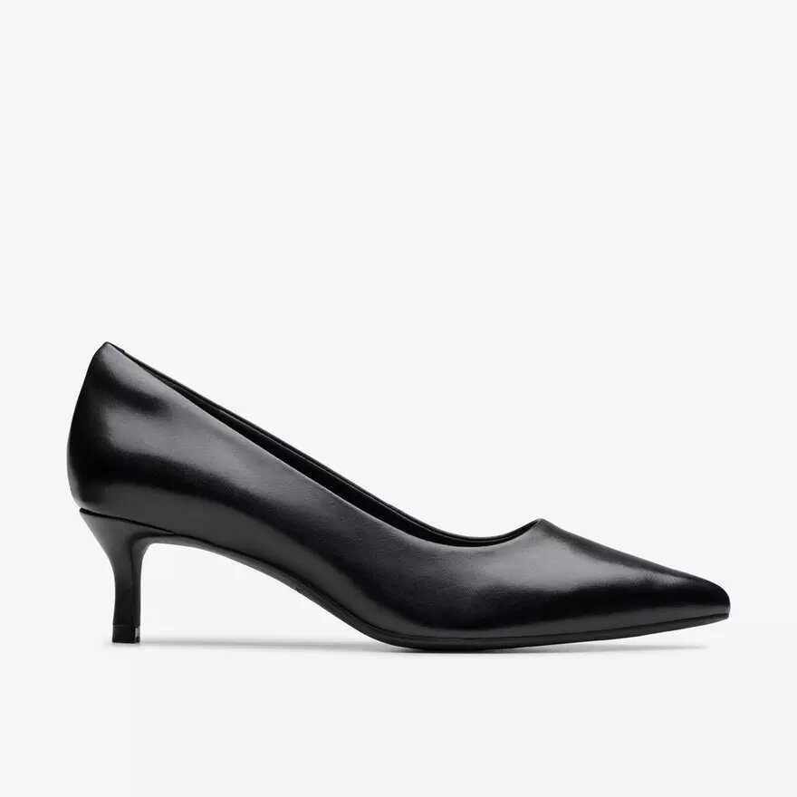 Zarey Court zwarte leren schoenen voor dames (VS) Zarey Court zwarte leren schoenen voor dames (VS)