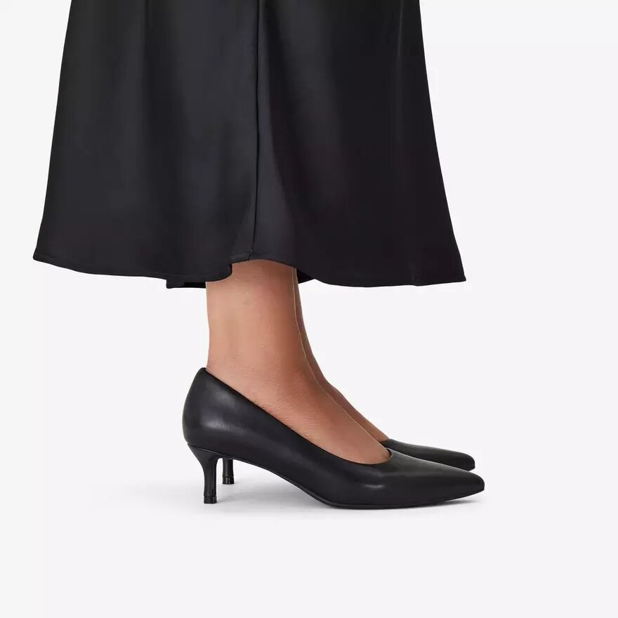 Zarey Court zwarte leren schoenen voor dames (VS) Zarey Court zwarte leren schoenen voor dames (VS)