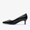Zarey Court zwarte leren schoenen voor dames (VS) Zarey Court zwarte leren schoenen voor dames (VS)