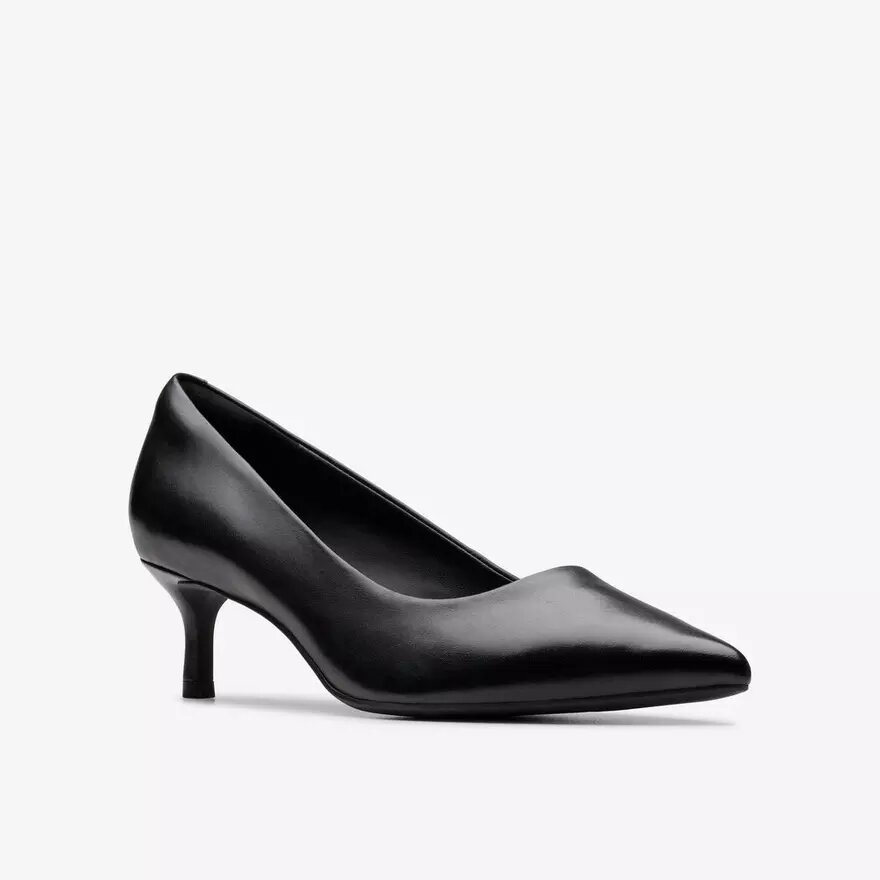Zarey Court zwarte leren schoenen voor dames (VS) Zarey Court zwarte leren schoenen voor dames (VS)