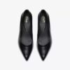 Zarey Court zwarte leren schoenen voor dames (VS) Zarey Court zwarte leren schoenen voor dames (VS)