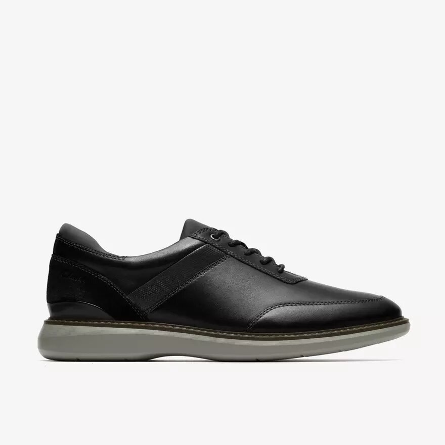 Zwarte leren Oxfords voor heren in Brantin-stijl Zwarte leren Oxfords voor heren in Brantin-stijl