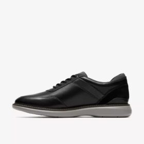 Zwarte leren Oxfords voor heren in Brantin-stijl