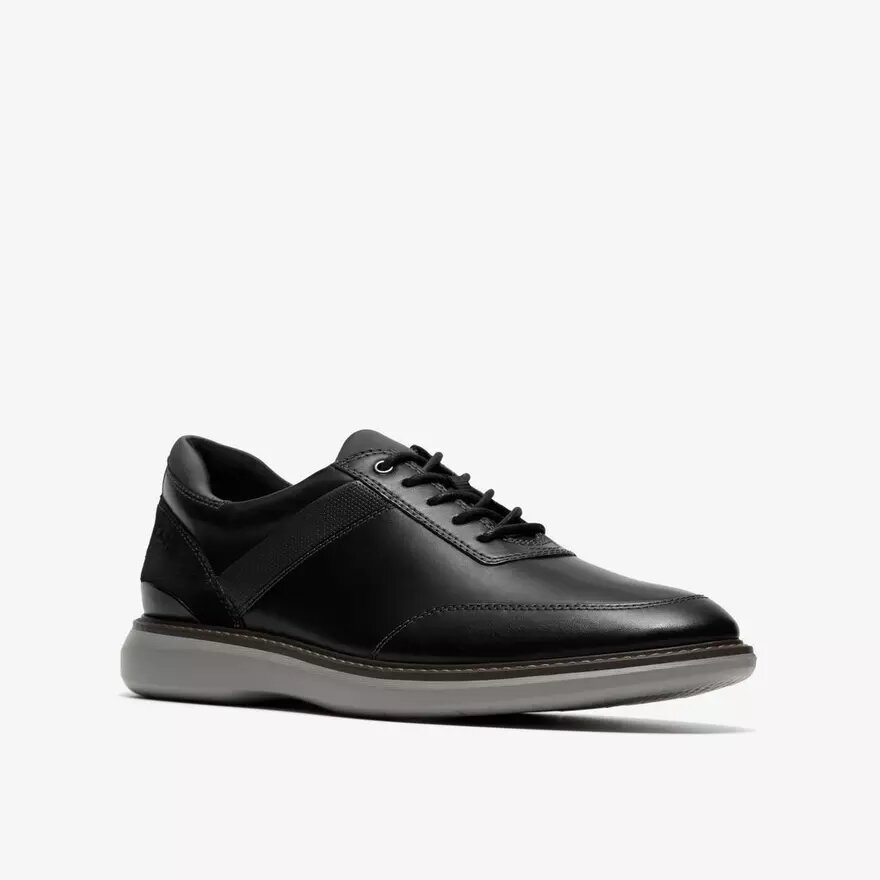 Zwarte leren Oxfords voor heren in Brantin-stijl Zwarte leren Oxfords voor heren in Brantin-stijl
