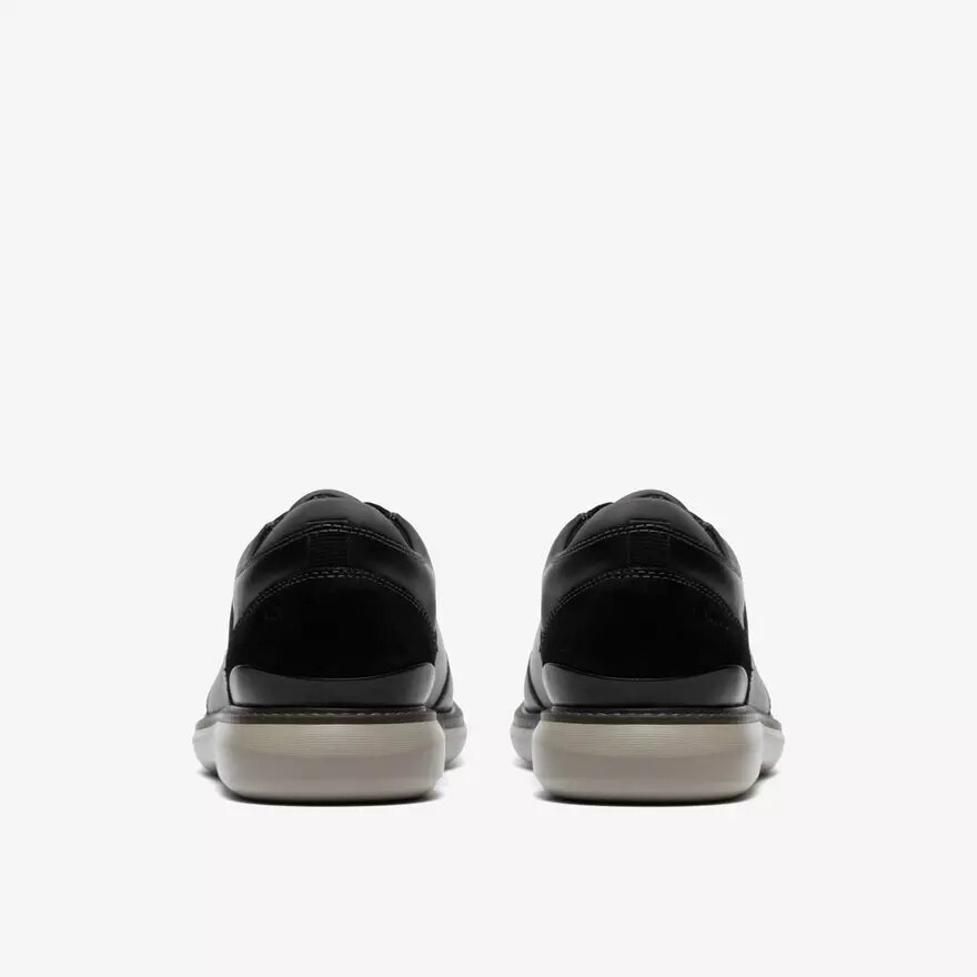 Zwarte leren Oxfords voor heren in Brantin-stijl Zwarte leren Oxfords voor heren in Brantin-stijl