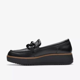 Zylah May zwarte leren Loafers voor dames