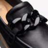 Zylah May zwarte leren Loafers voor dames Zylah May zwarte leren Loafers voor dames
